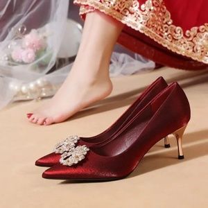 Diamond High Heels Women's Heel Single Shoes